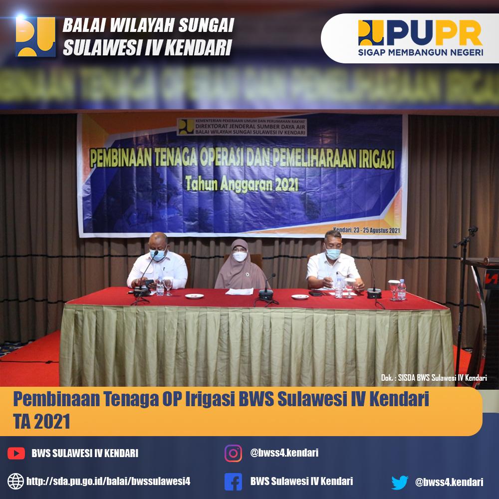 Pembinaan Tenaga Operasi & Pemeliharaan Irigasi BWS Sulawesi IV Kendari